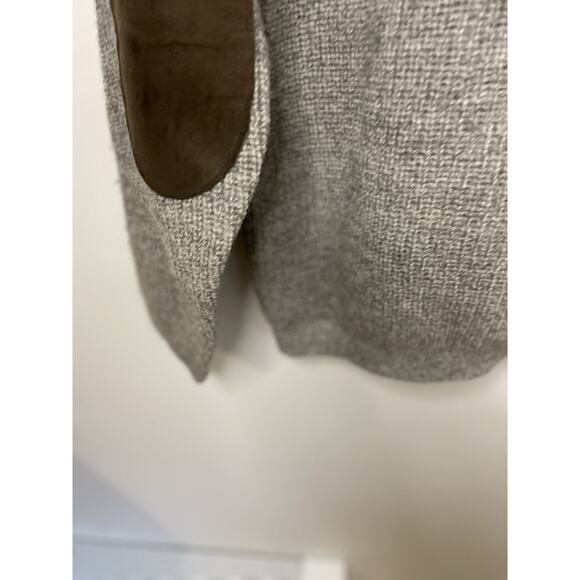 VTG 80s Orvis Men’s Full Zip Wool Cardigan Sweater Suede Patches Men XL- Read - Picture 12 of 16